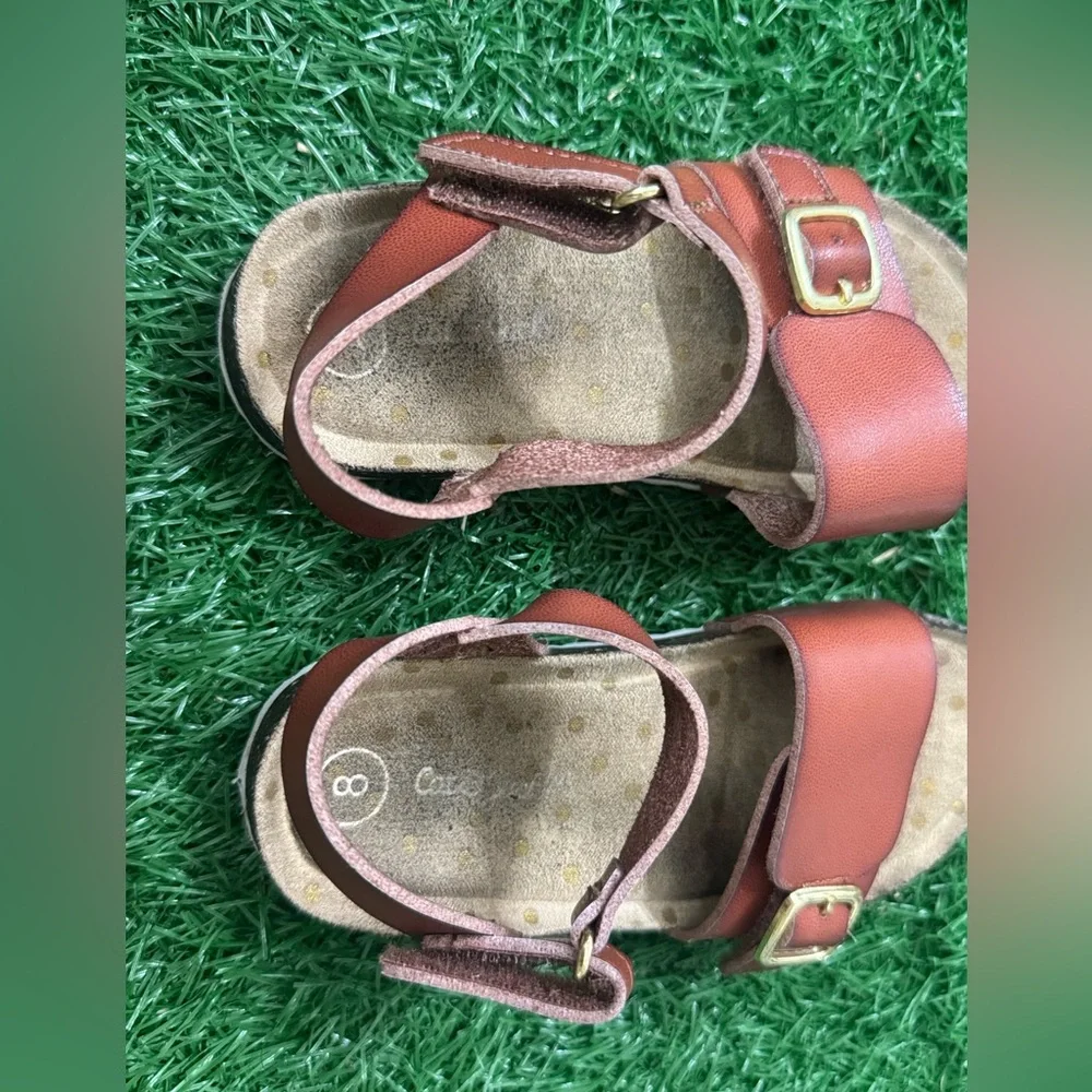 Cat & Jack‎ Brown Leather Kids Sandals Size 8